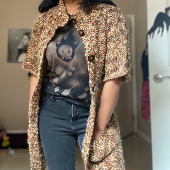 Tabitha anthro seasonal stroll wool blend cardigan coat - Picture 7 of 17